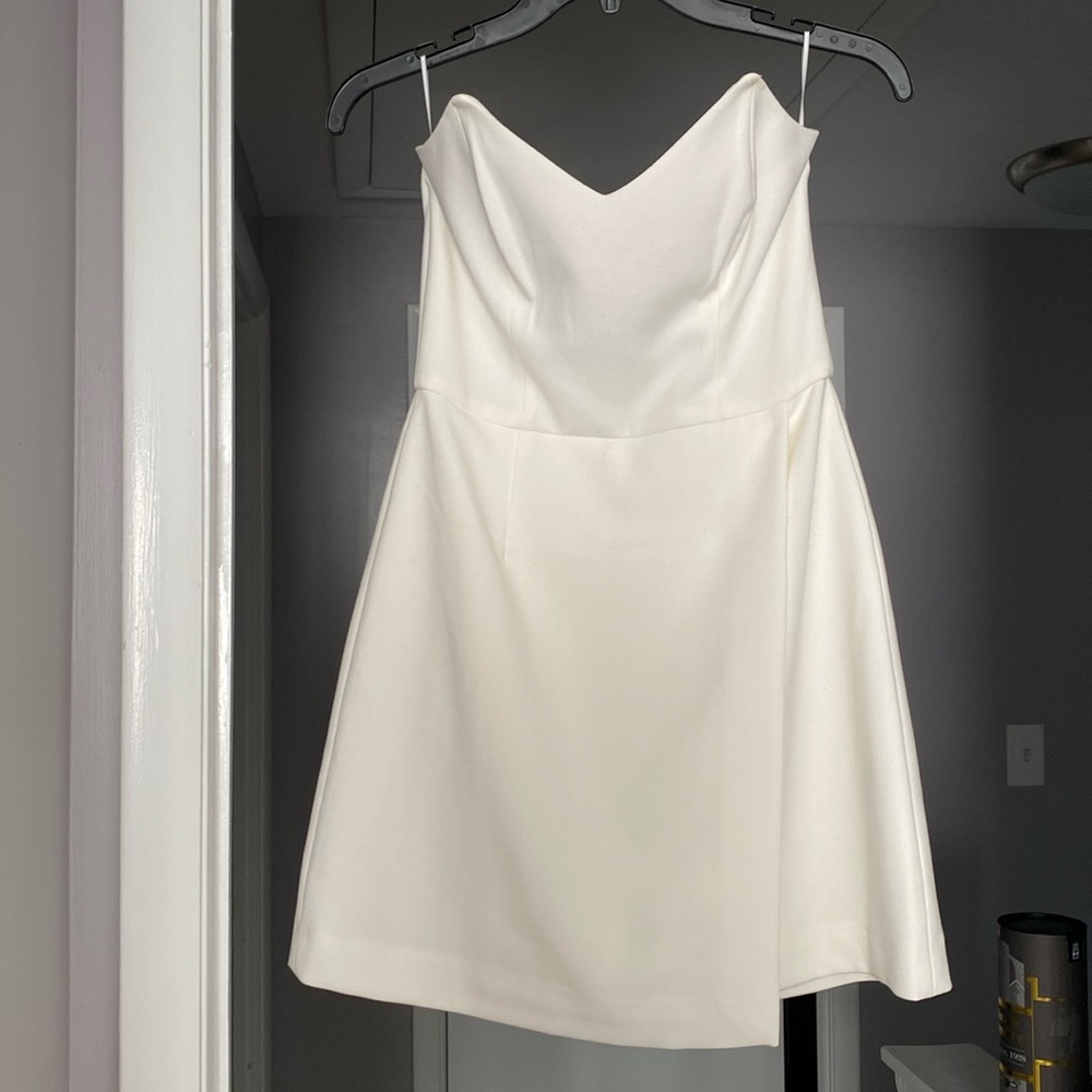 White French connection strapless dress